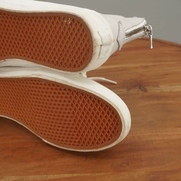 Vans Womens Sk8-Hi Slim Sneakers Shoes Lace Up Gray Leather Size 8.5 - Picture 9 of 9